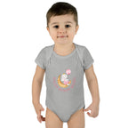 Personalized Baby Bodysuit – “Haley Bundy Music” Pastel Script Infant Onesie