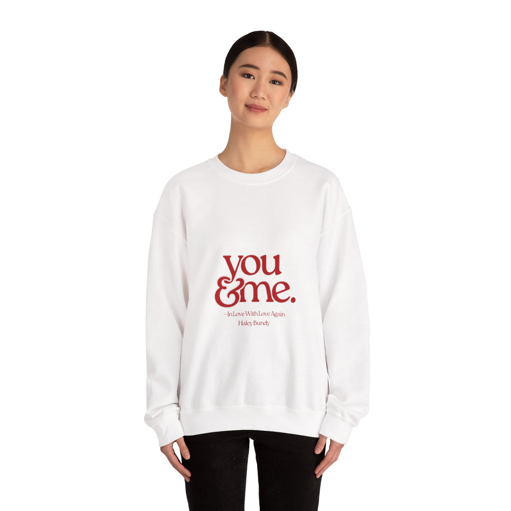 You & Me Crewneck Sweatshirt – Romantic Graphic Pullover