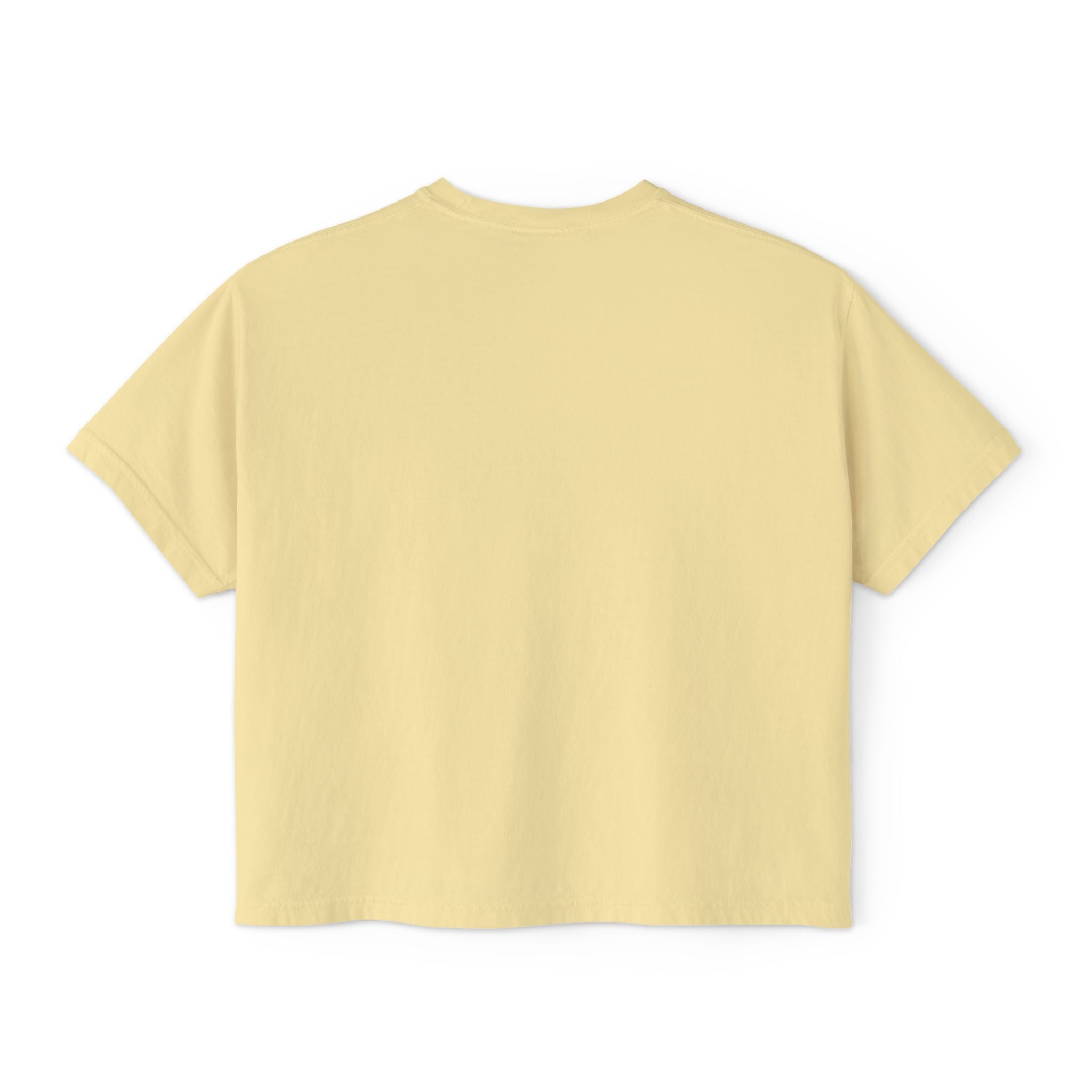 Women's Boxy Tee — "Haley Bundy" Script Name Crop T‑Shirt