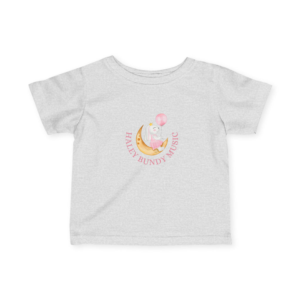 Infant Tee — Personalized "Haley Bundy" Baby Name Shirt (Pink Script)