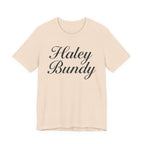 Haley Bundy Script Name Tee — Personalized Name Graphic T-Shirt