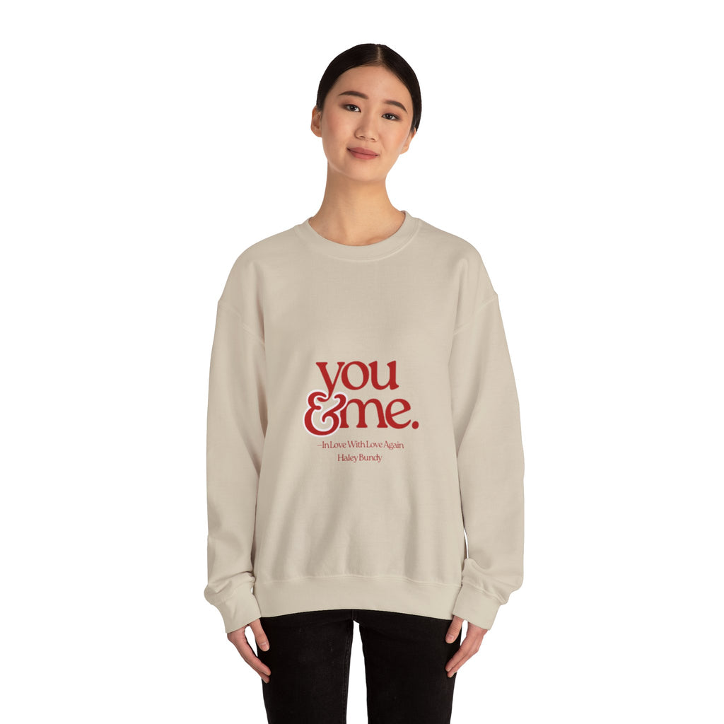 You & Me Crewneck Sweatshirt – Romantic Graphic Pullover
