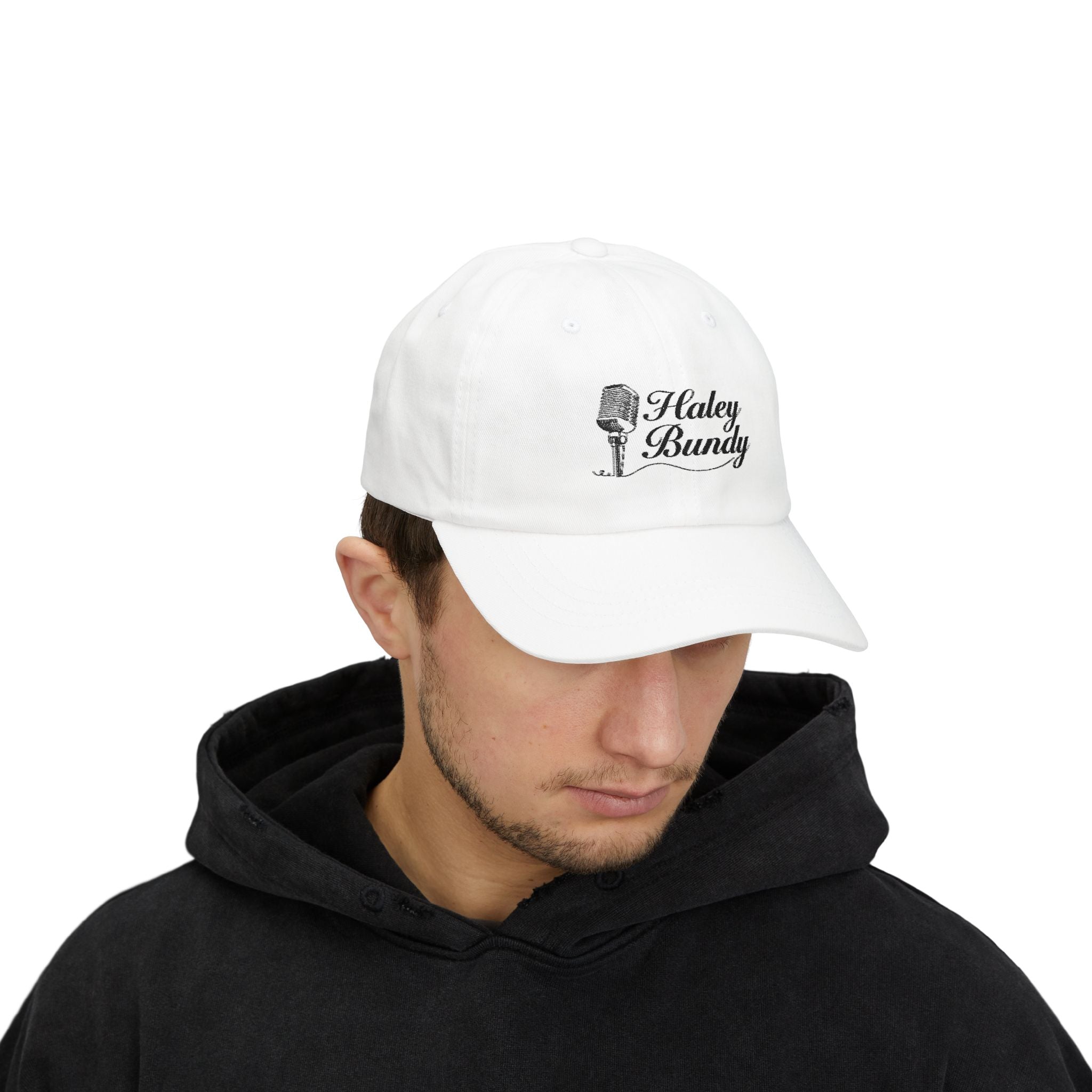 Haley Bundy Script Dad Cap — Embroidered Name Hat (e.g., Haley Bundy)