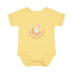 Personalized Baby Bodysuit – “Haley Bundy Music” Pastel Script Infant Onesie