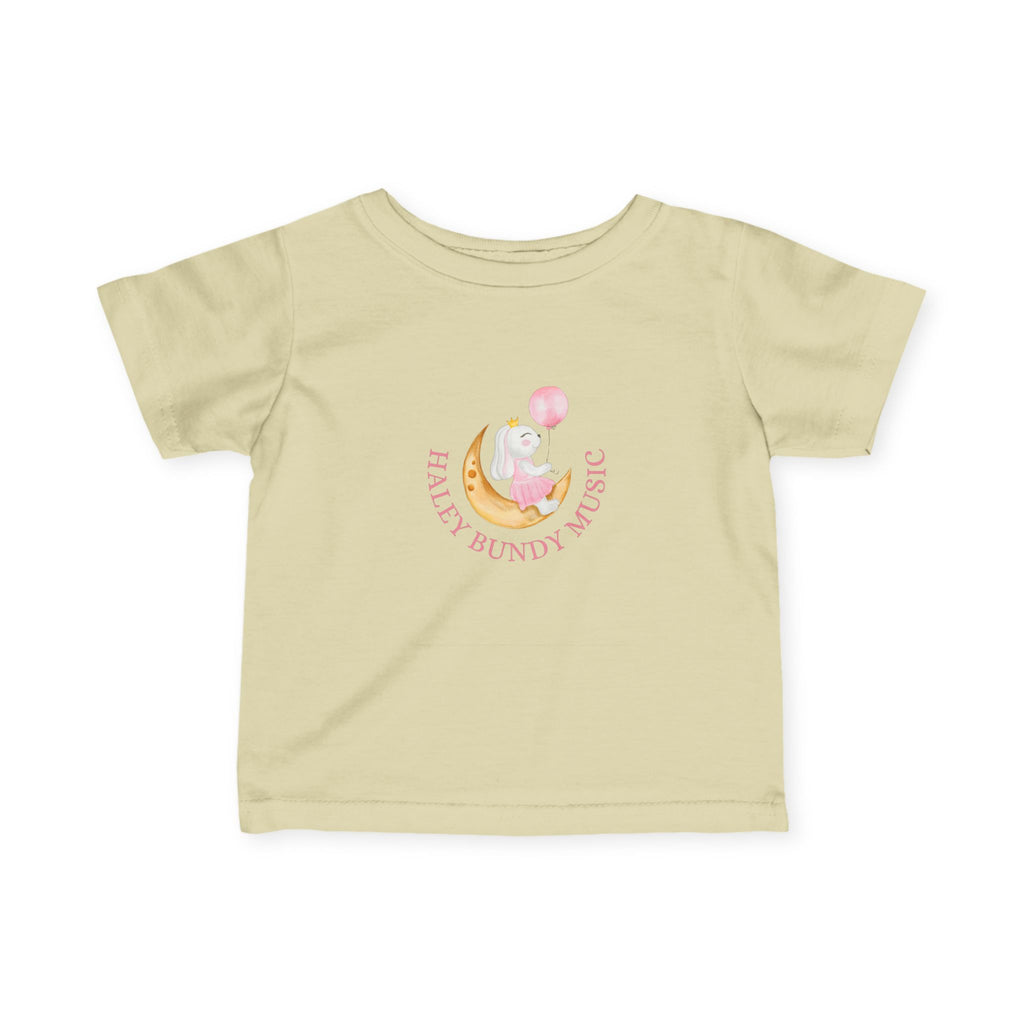 Infant Tee — Personalized "Haley Bundy" Baby Name Shirt (Pink Script)