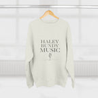 Haley Bundy Music Sweatshirt — Basic Microphone Crewneck (Mens)