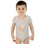 Personalized Baby Bodysuit – “Haley Bundy Music” Pastel Script Infant Onesie
