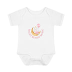 Personalized Baby Bodysuit – “Haley Bundy Music” Pastel Script Infant Onesie
