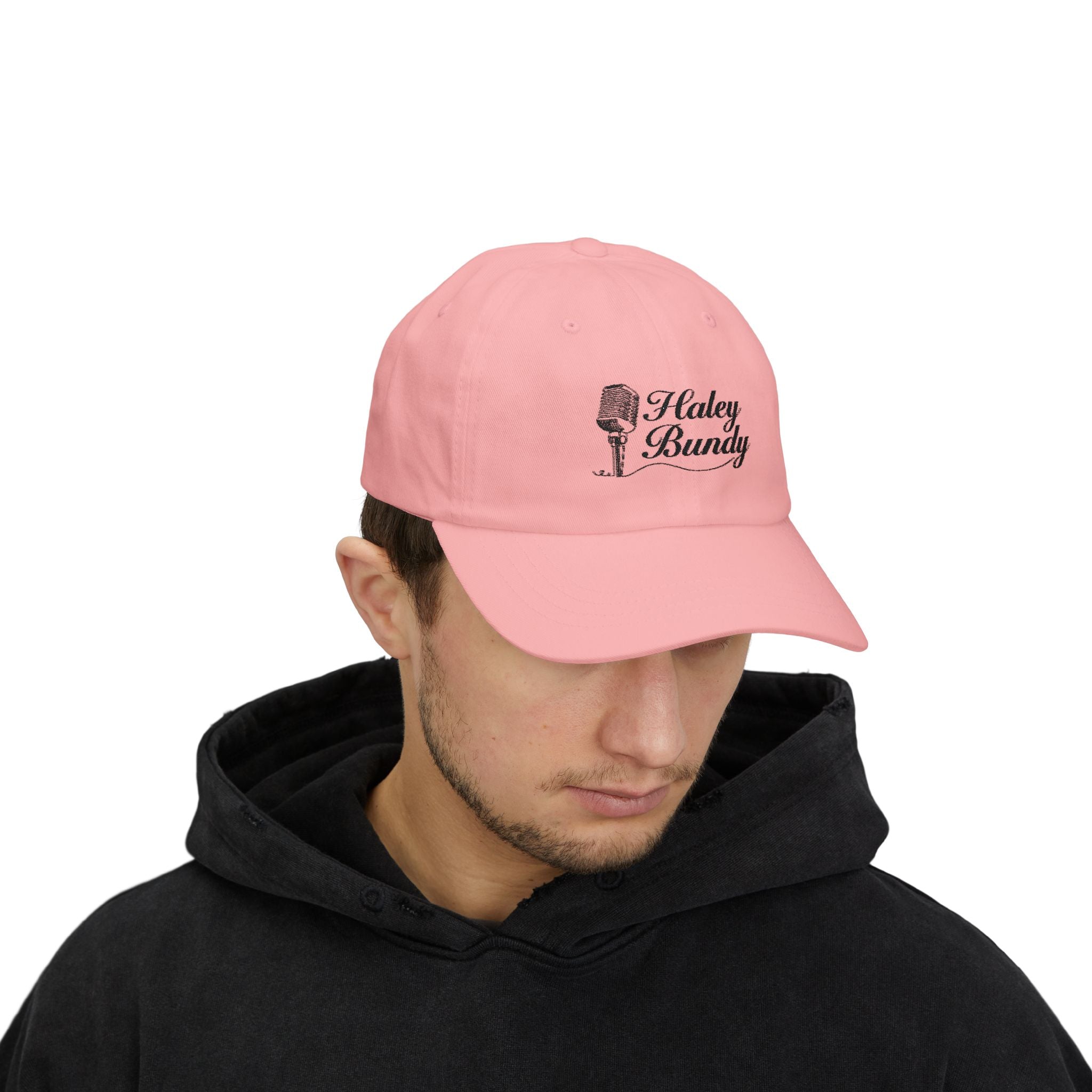 Haley Bundy Script Dad Cap — Embroidered Name Hat (e.g., Haley Bundy)