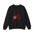 You & Me Crewneck Sweatshirt – Romantic Graphic Pullover