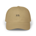 HB. Embroidered Dad Cap — Minimal Monogram Baseball Hat
