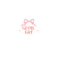 Glow Girl Kiss-Cut Sticker — Pink Bow Aesthetic Decorative Decal