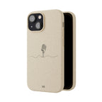 Biodegradable Phone Case — Minimal Microphone Sketch (HB), Eco-Friendly iPhone Cover