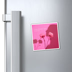 Pink Rose Magnet — "In Love With Love Again" Decorative Fridge Magnet
