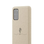 Biodegradable Phone Case — Minimal Microphone Sketch (HB), Eco-Friendly iPhone Cover