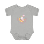 Personalized Baby Bodysuit – “Haley Bundy Music” Pastel Script Infant Onesie