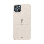 Biodegradable Phone Case — Minimal Microphone Sketch (HB), Eco-Friendly iPhone Cover
