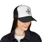 Microphone Wave Trucker Hat — Minimalist Musician Cap