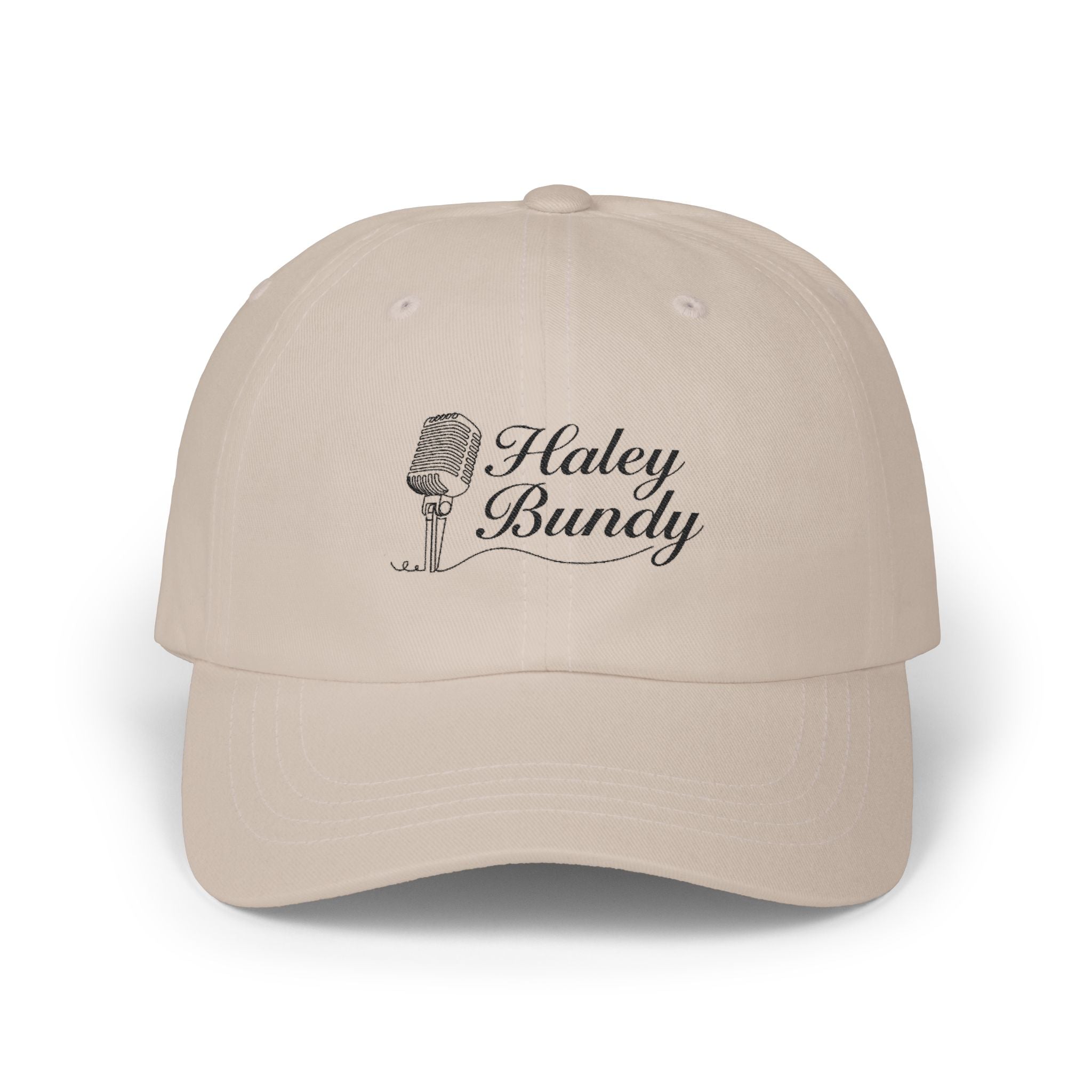 Haley Bundy Script Dad Cap — Embroidered Name Hat (e.g., Haley Bundy)