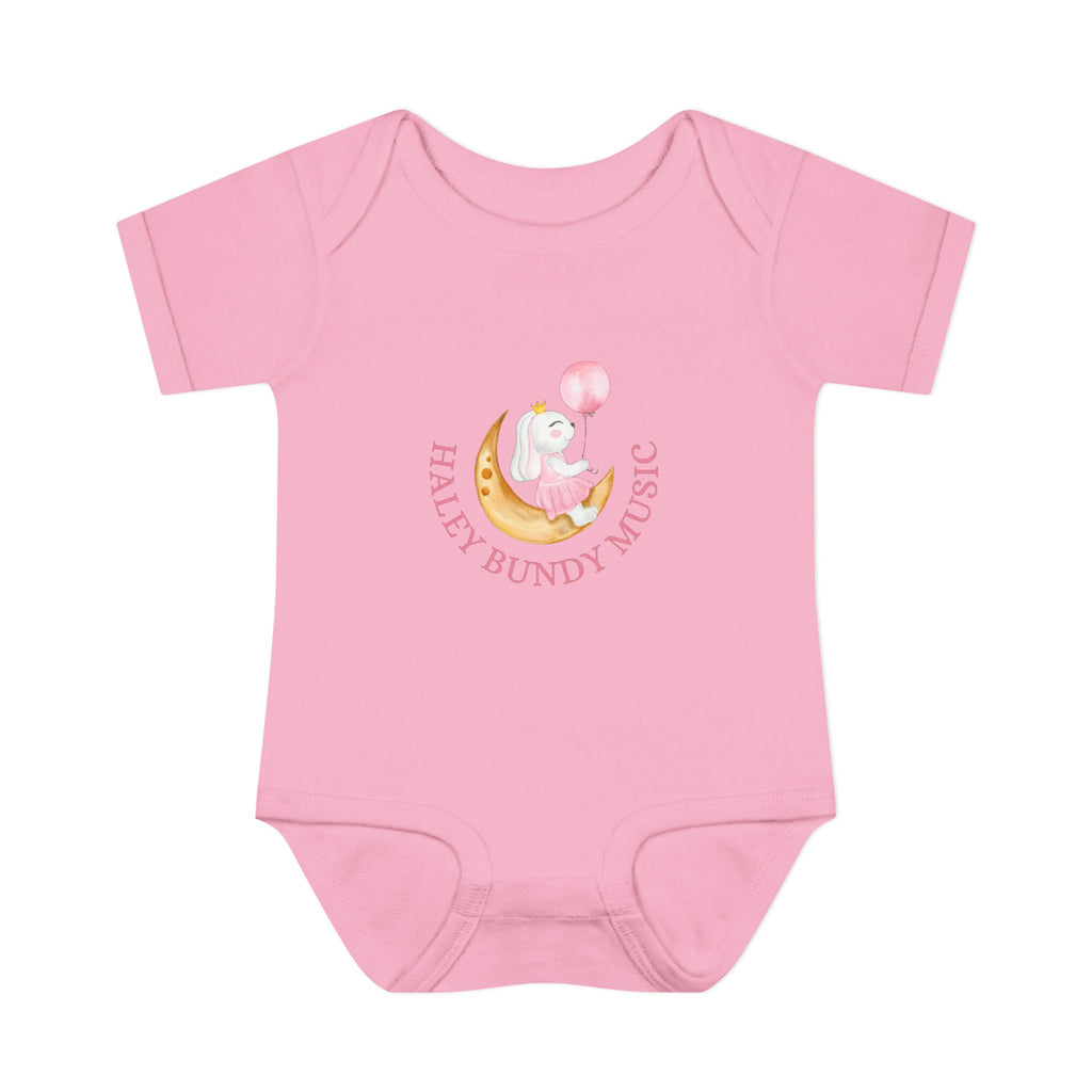 Personalized Baby Bodysuit – “Haley Bundy Music” Pastel Script Infant Onesie