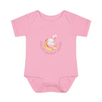 Personalized Baby Bodysuit – “Haley Bundy Music” Pastel Script Infant Onesie