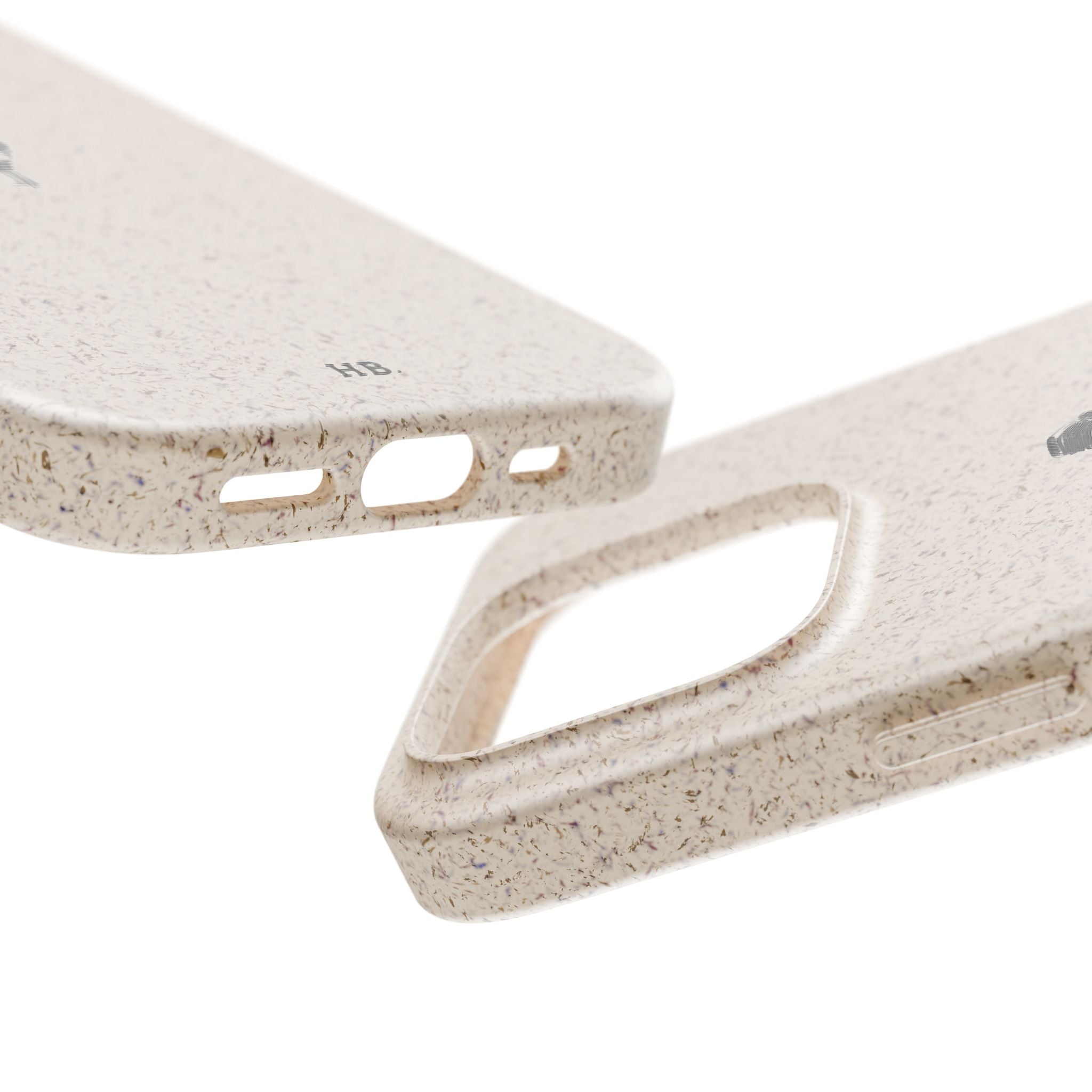 Biodegradable Phone Case — Minimal Microphone Sketch (HB), Eco-Friendly iPhone Cover