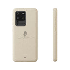 Biodegradable Phone Case — Minimal Microphone Sketch (HB), Eco-Friendly iPhone Cover