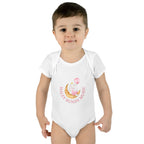 Personalized Baby Bodysuit – “Haley Bundy Music” Pastel Script Infant Onesie