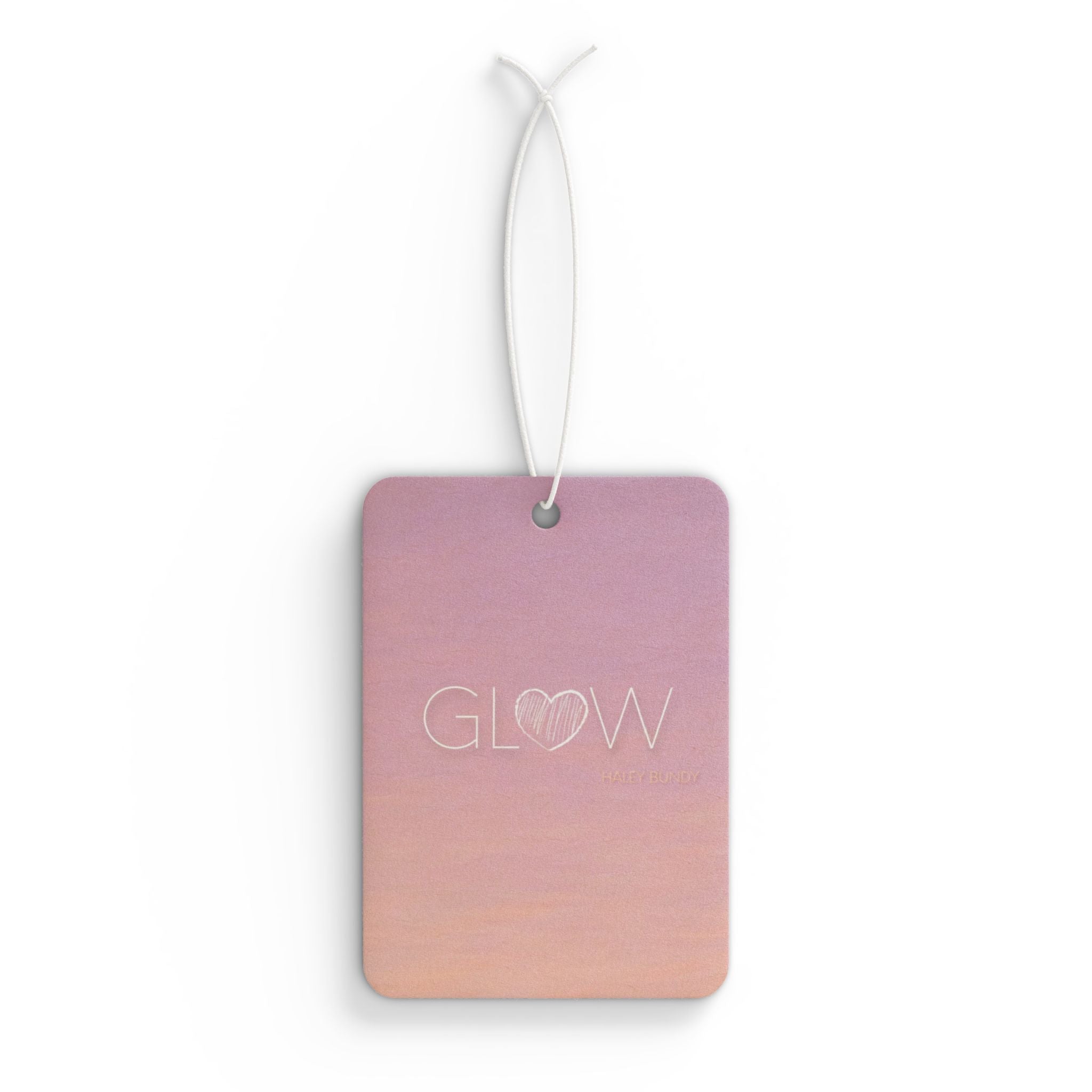 Car Air Freshener — Vintage Profile Portrait Scented Air Freshener (Glow - Haley Bundy)