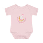 Personalized Baby Bodysuit – “Haley Bundy Music” Pastel Script Infant Onesie