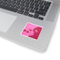 Pink Rose Photo Kiss-Cut Sticker — “In Love With Love Again” Aesthetic Floral Decal