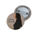 Photo Portrait Pin Button — Personalized Name Badge (Custom Face & Text)