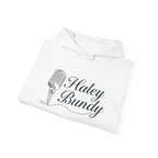 Haley Bundy Vintage Microphone Hoodie — Personalized Name Musician Sweatshirt