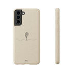 Biodegradable Phone Case — Minimal Microphone Sketch (HB), Eco-Friendly iPhone Cover
