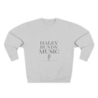Haley Bundy Music Sweatshirt — Basic Microphone Crewneck (Mens)