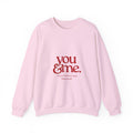 You & Me Crewneck Sweatshirt – Romantic Graphic Pullover