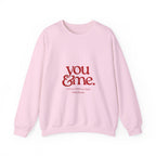 You & Me Crewneck Sweatshirt – Romantic Graphic Pullover