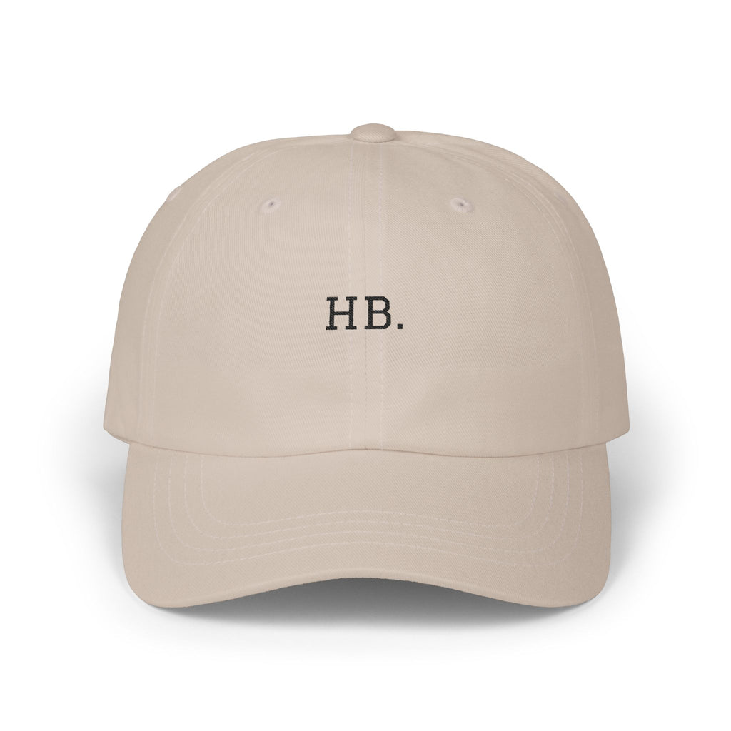 HB. Embroidered Dad Cap — Minimal Monogram Baseball Hat