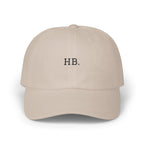 HB. Embroidered Dad Cap — Minimal Monogram Baseball Hat