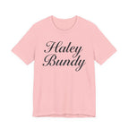 Haley Bundy Script Name Tee — Personalized Name Graphic T-Shirt