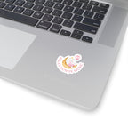 Kiss-Cut Sticker — Cute Bunny on Moon with Balloon (Youth Sticker) "Haley Bundy Music"