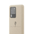 Biodegradable Phone Case — Minimal Microphone Sketch (HB), Eco-Friendly iPhone Cover