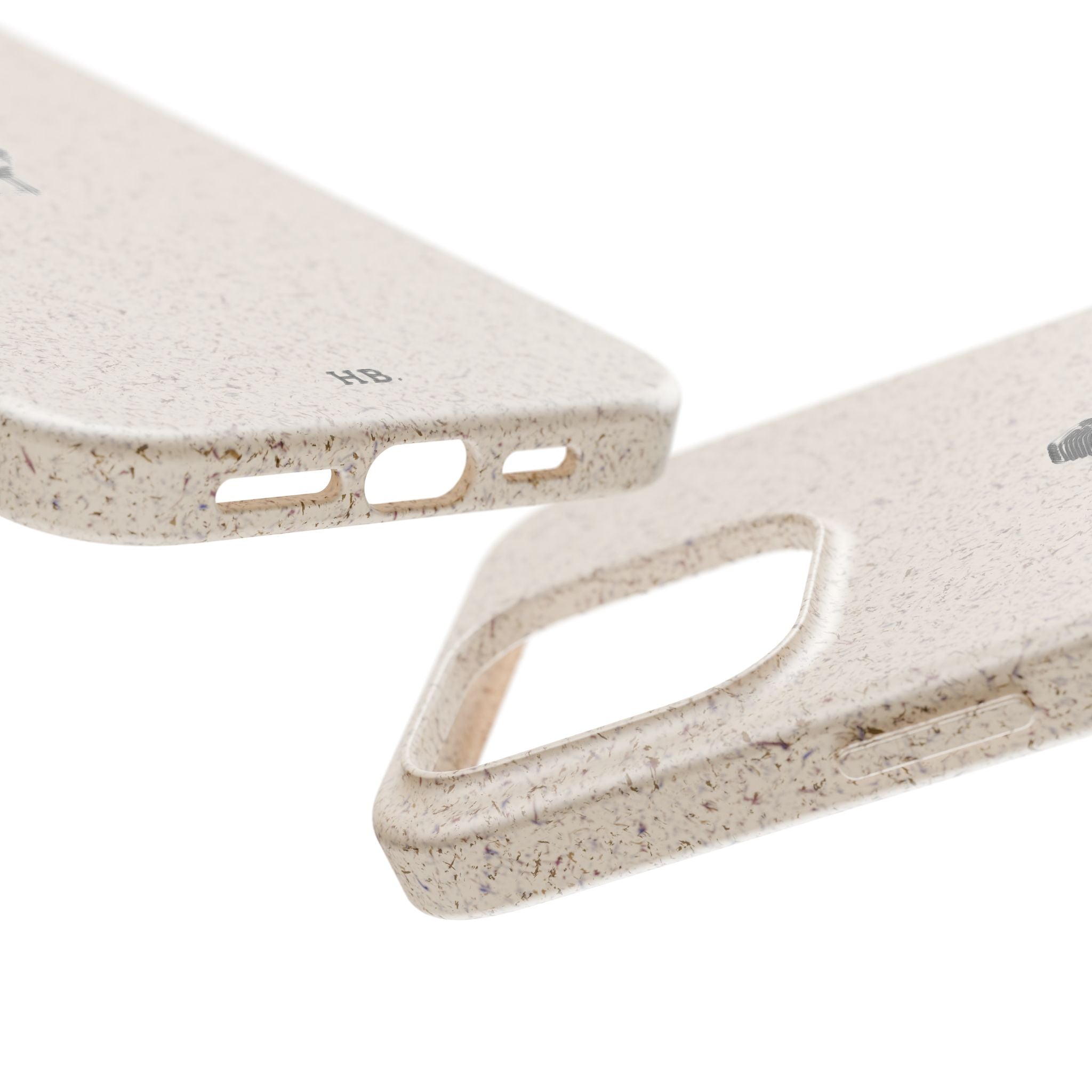 Biodegradable Phone Case — Minimal Microphone Sketch (HB), Eco-Friendly iPhone Cover