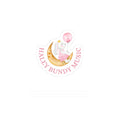 Kiss-Cut Sticker — Cute Bunny on Moon with Balloon (Youth Sticker) "Haley Bundy Music"