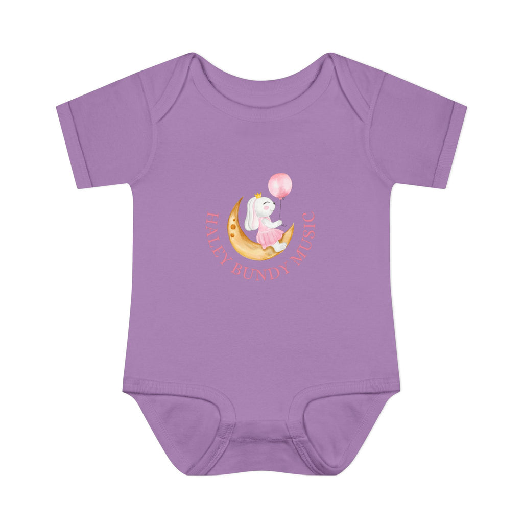 Personalized Baby Bodysuit – “Haley Bundy Music” Pastel Script Infant Onesie